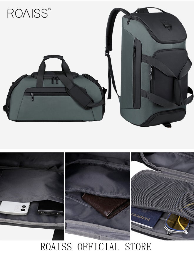 roaiss - Sports Backpack  Travel Bag and Gym Bag Combo with Wet and Dry Separation Separate Shoe Compartment Waterproof and Multilayer Space - Image 1