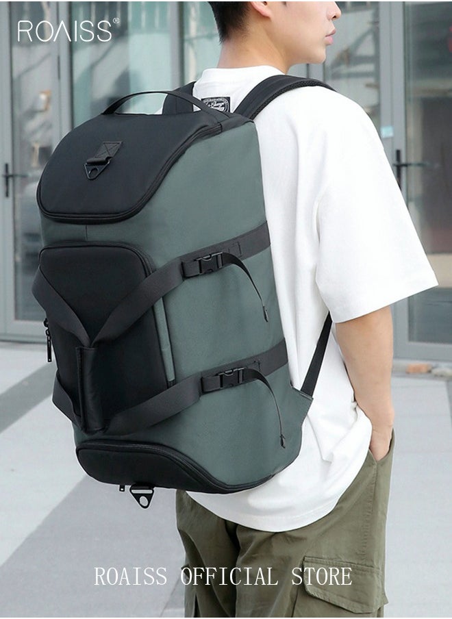 roaiss - Sports Backpack  Travel Bag and Gym Bag Combo with Wet and Dry Separation Separate Shoe Compartment Waterproof and Multilayer Space - Image 1