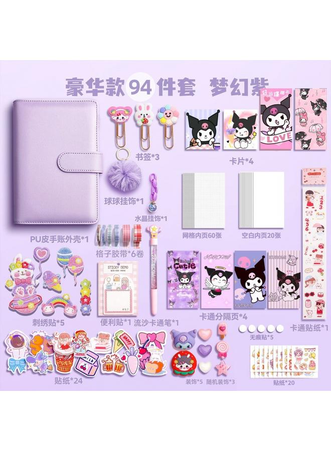 Bluejw Hand Account Gift Box Internet Celebrity Account Book Loose-leaf Removable Cute Girl Pink Large Large Capacity Suit Girl's Hair - Image 1