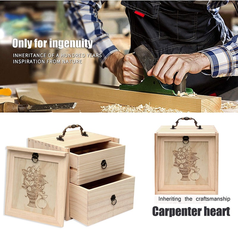 TORIBIO Essential Oil Storage Holder Organizer for 40 Bottles, Wooden Essential Oils Box Holds 5 10 15 20 30 ml for Young Living & Doterra Bottles - Image 4