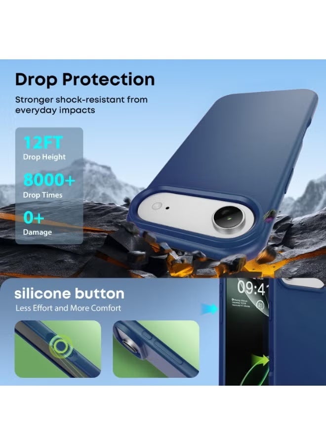 JAJEEK Smooth Liquid Silicone Soft Case for iPhone 17 Air (6.5-Inch) with Microfiber Lining – Shockproof, Drop-Resistant, Anti-Scratch Protective Phone Cover – Slim Fit Design with Anti-Fingerprint Back Case – Supports Wireless Charging for iPhone 17 Air - Image 4