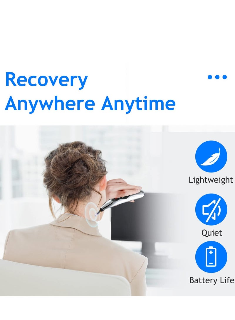 إسكدنيا Acupuncture Pen Pain Relief Therapy Rechargeable Powerful Meridian Energy Electronic Machine Tools 5 in 1 Massage - Image 5