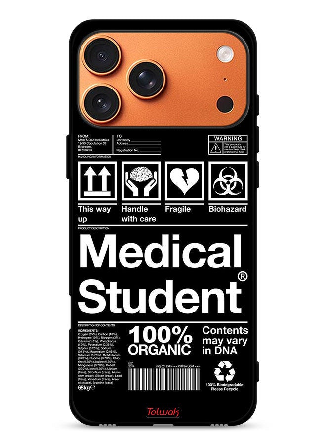 Tolwak Apple iPhone 17 Pro Max Protective Case Cover Medical Student Sticker - Image 1