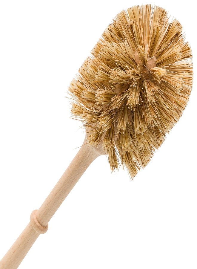 Redecker Union Fiber Toilet Brush with Untreated Beechwood Handle, Made in Germany - Image 2