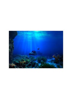 Aquarium Background, 3D Fish Tank Background 10/20 Gallon Aquarium Adhesive Backdrop Sticker Wallpaper Decoration PVC Decor Paper Cling Decals Poster