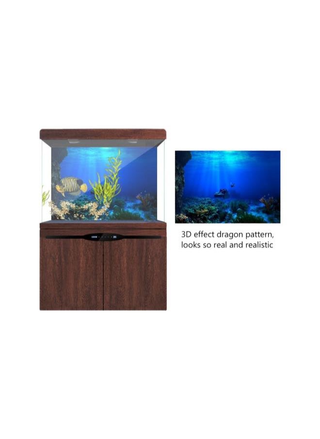 Generic - Aquarium Background, 3D Fish Tank Background 10/20 Gallon Aquarium Adhesive Backdrop Sticker Wallpaper Decoration PVC Decor Paper Cling Decals Poster - Image 1