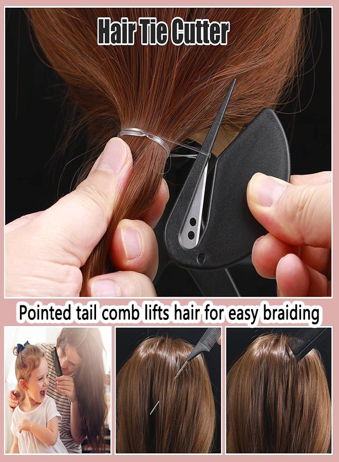 Elastic Hair Bands with Hair Loop Styling Tool Set,  2000pcs Elastic Hair Ties with Organizer Box, Elastic Hair Bands for Girls Toddlers Kids Pets Braids Ponytail Wedding Hairstyle - Image 5