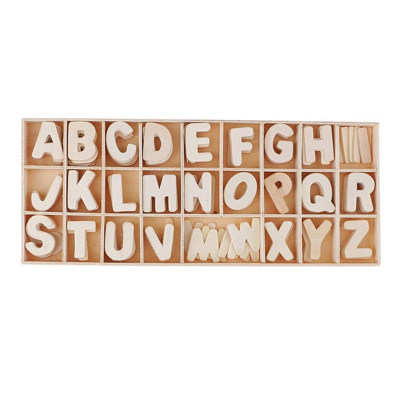 Tia Wooden Alphabets A to Z for Name Plate Message and Party Decorations Wood Multicolour 20mmA to Z Single Letter - Image 4