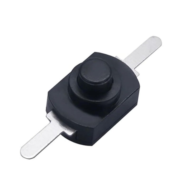 زر تشغيل وإيقاف أسود 10 قطع، تيار مستمر 30 فولت 1 أمبير لمشاعل الإلكترونيات - Image 1