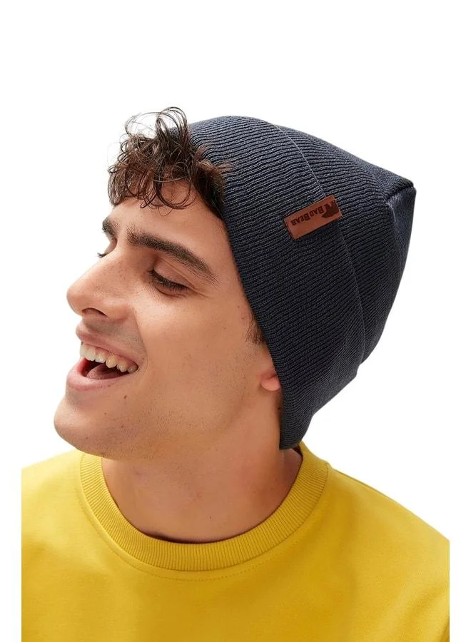 Bad Bear Bearman Unisex Indigo Beanie.