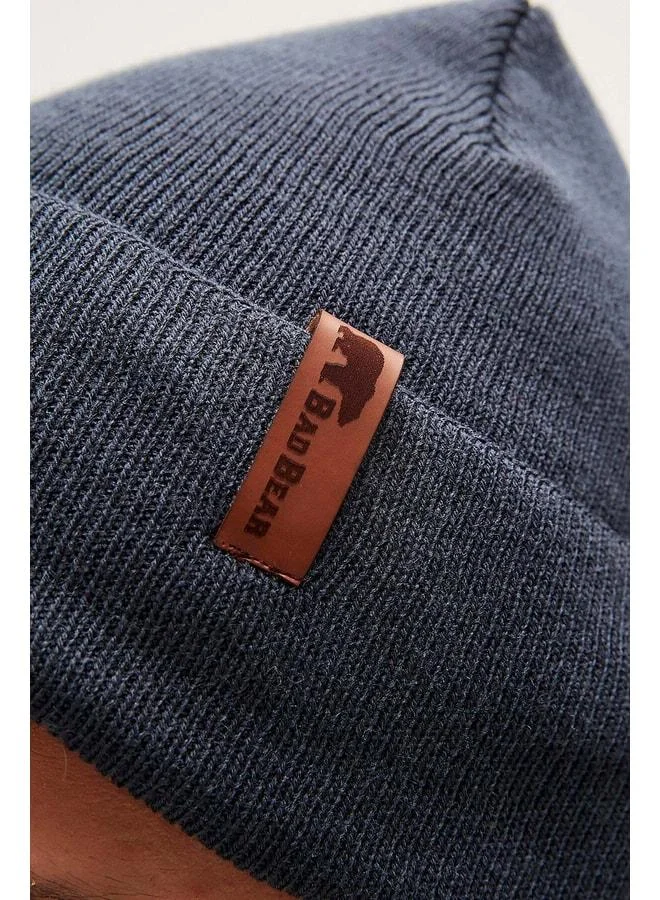 Bad Bear Bearman Unisex Indigo Beanie.