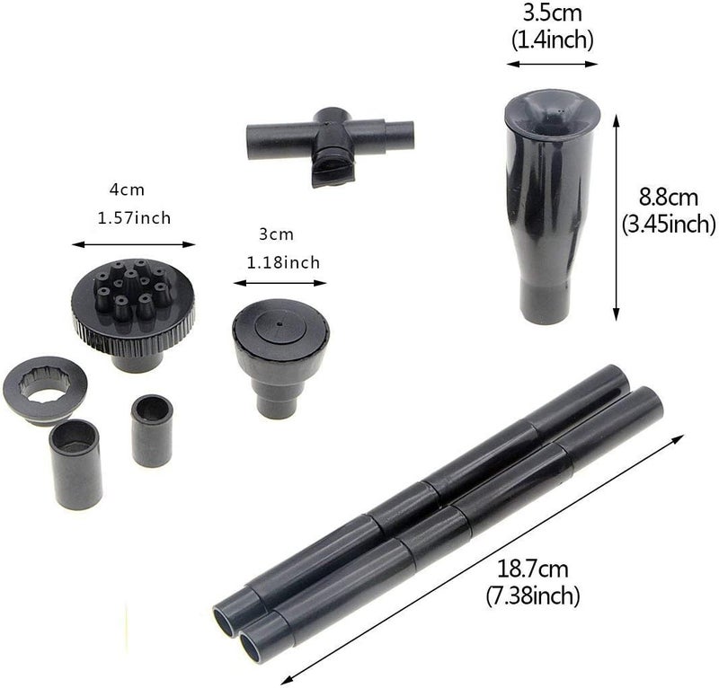 Saim Fountain Nozzle Head Set for Water Garden Pumps Set-8 pieces Nozzle Case, Small - Image 2