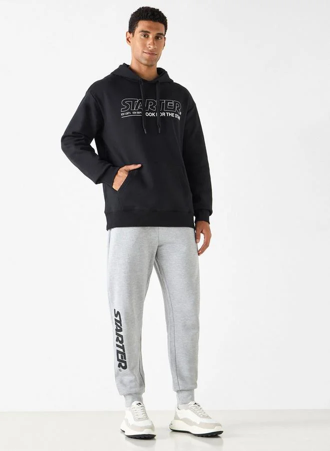 ستارتر هودي صوف بجيوب كنغر وشعار من ستارتر