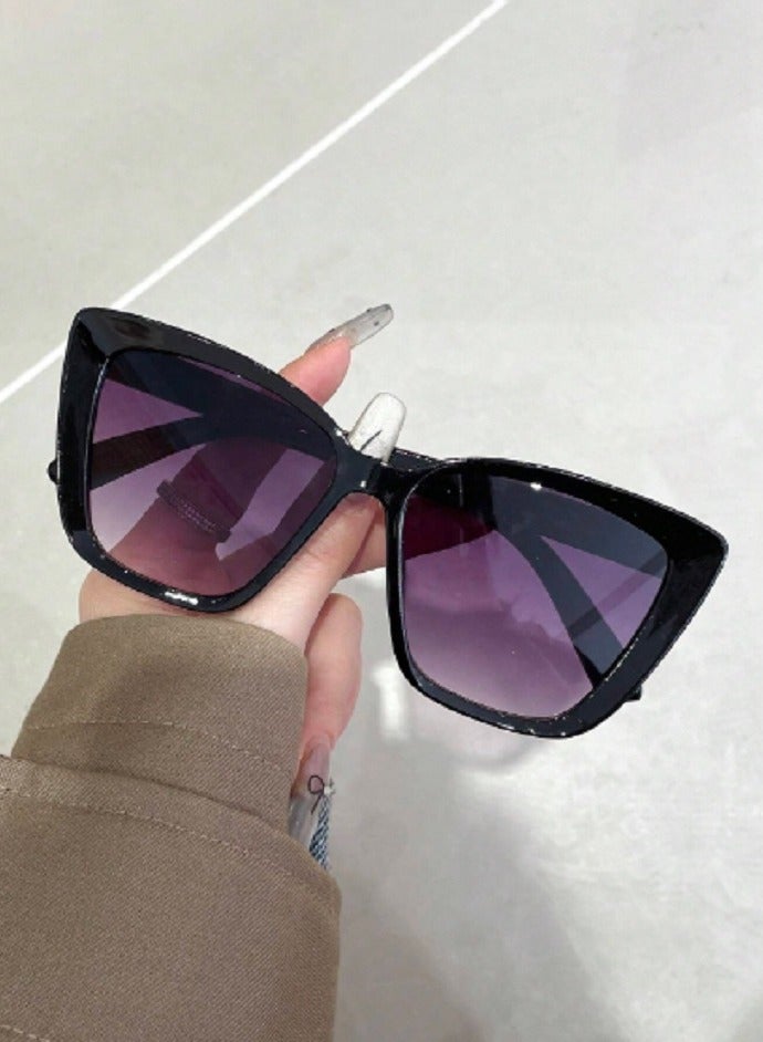 Shein 1pc Women Cat Eye Plastic Frame Personalized Casual Style  - Image 1