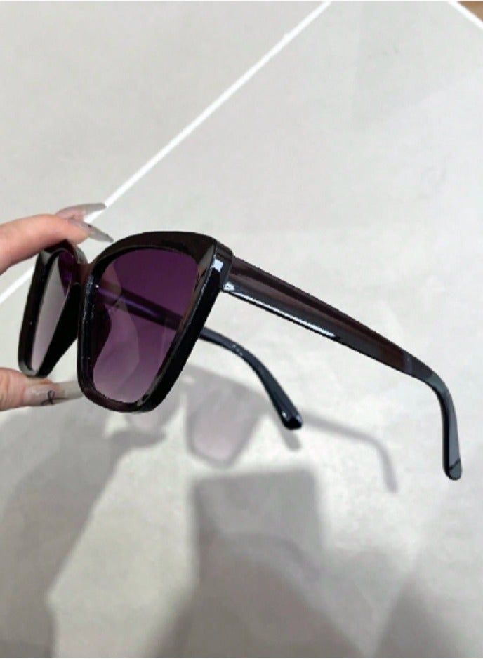 Shein 1pc Women Cat Eye Plastic Frame Personalized Casual Style  - Image 2