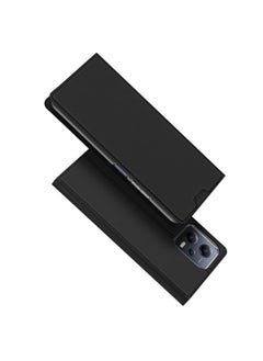 Case Cover For Xiaomi Redmi Note 12 5G China/Global / Note 12R Pro / Poco X5 5G DUX DUCIS Skin Pro Series Flip Leather Phone Case Black