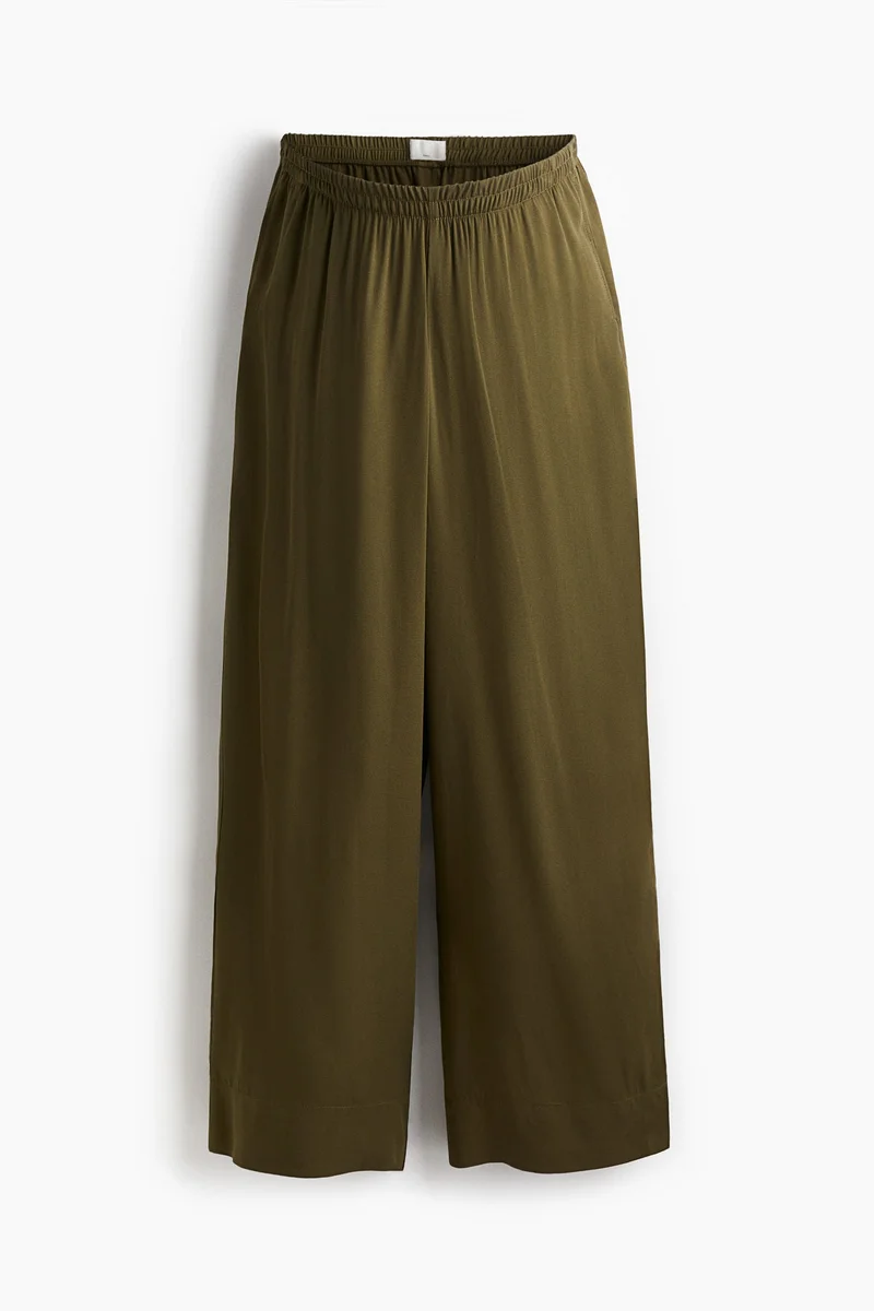 H&M MAMA Straight twill trousers
