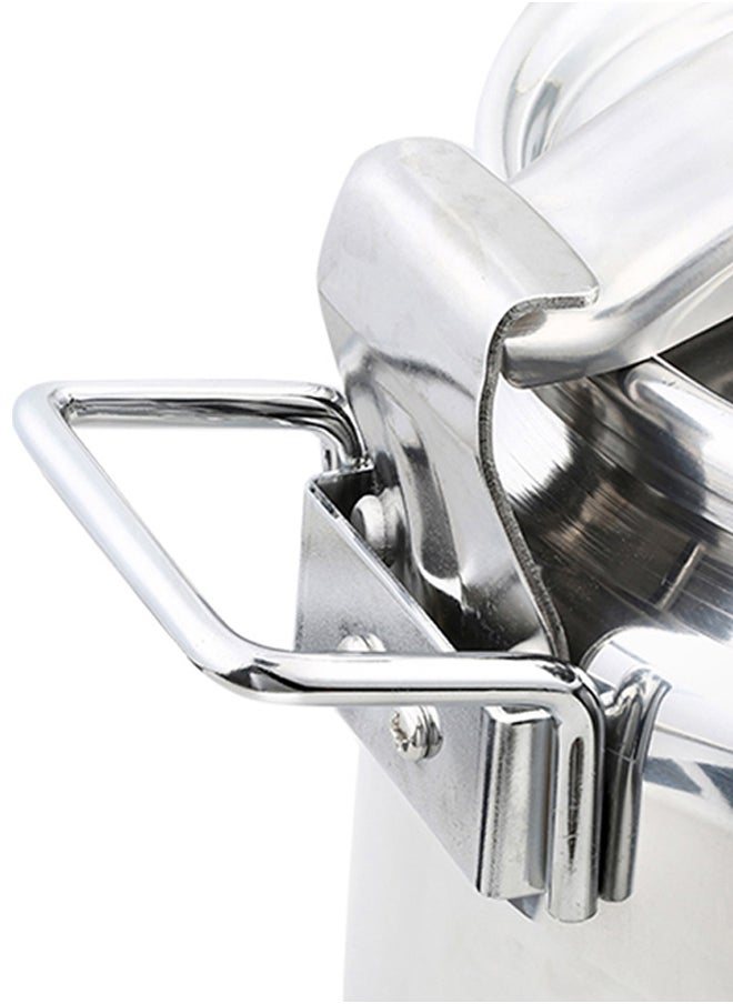 Aluminum Pressure Cooker for Trips, Pressure Cooker, Silver, capacity 5 L
