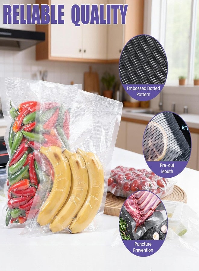 CAREGY Vacuum Sealer Bags 200 Quart 8" x 12" with BPA Free， Commercial Grade Textured Food Vacuum Sealer Bag for Food Storage Meal Prep or Sous Vide - Image 3