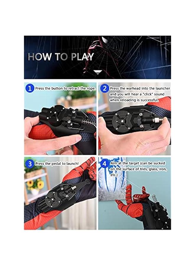 قاذف شبكة من سويزو، قاذف سبايدر سيلك للاطفال - شحن يو اس بي، قاذف حبل - يمكنه الإمساك بالاشياء الصغيرة - Image 4