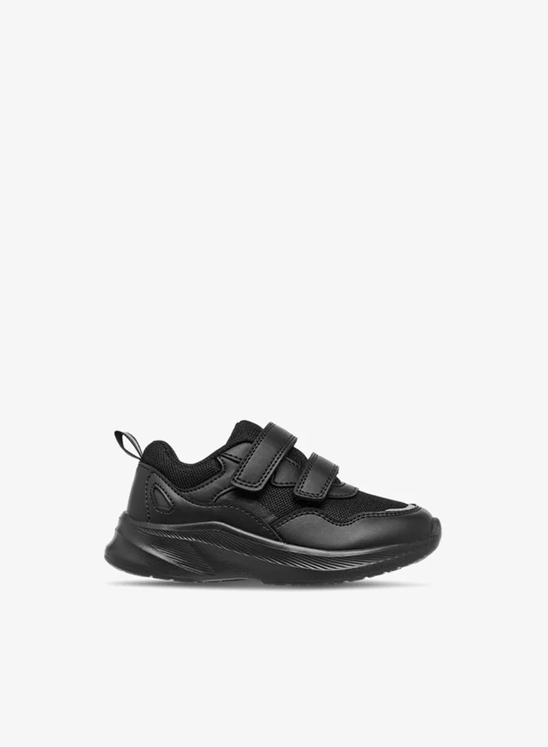 LBL by Shoexpress Boys Panelled School Shoes with Hook and Loop Closure