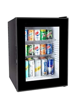 Cool Baby COOLBABY UK Compact Fridge Mini Fridge Glass Door Fridge - 100% Silent - 40 Liters - Black  - Image 1