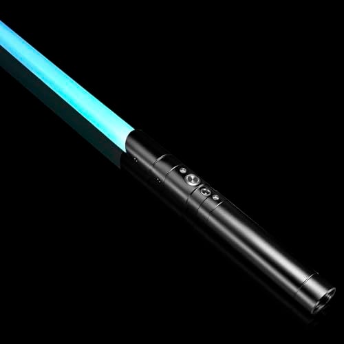 auomii سيف ضوء أوومي RGB 7 ألوان مقبض معدني لعبة للأطفال سيف ضوء قابل لإعادة الشحن عبر USB مع تأثيرات صوتية للأطفال والبالغين عيد الميلاد الهالوين تنكر - Image 1