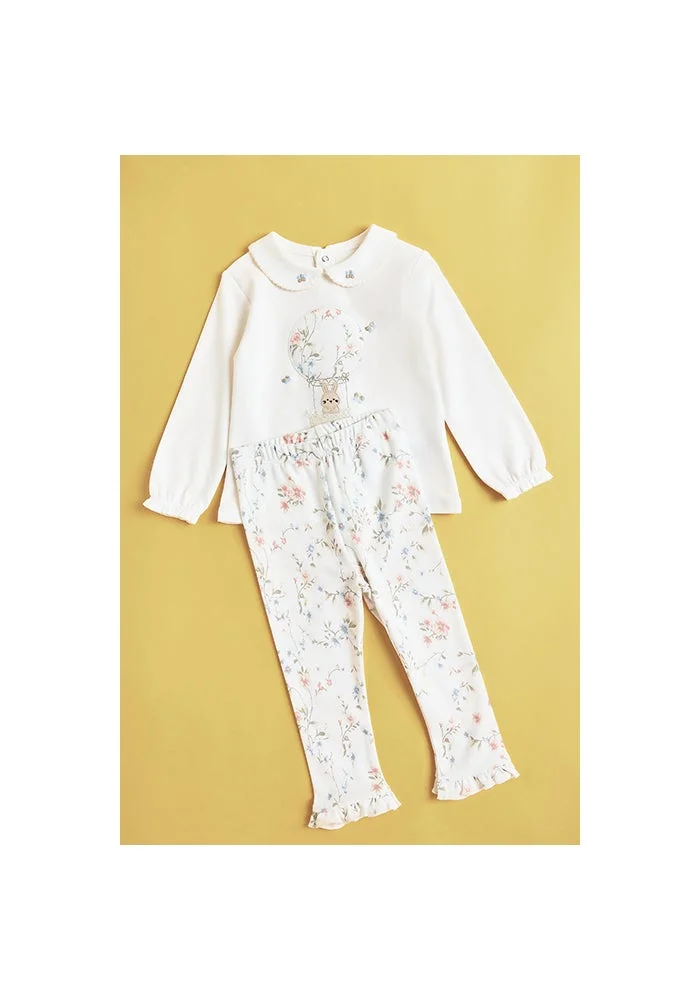 أر أند بي Embroidered Top and Pants Set