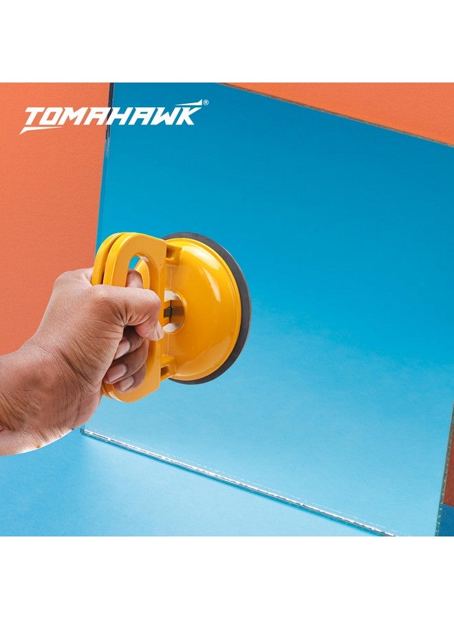 TOMAHAWK® Glass Suction Cup 1 Head for Lifting and Moving Heavy Glass Sheets, Body Panels, Metal, Window Panes, Marble - Glass Lifter Puller, Metal Car Dent Puller with Rubber Vacuum Cup, Pack of 1 - Image 5