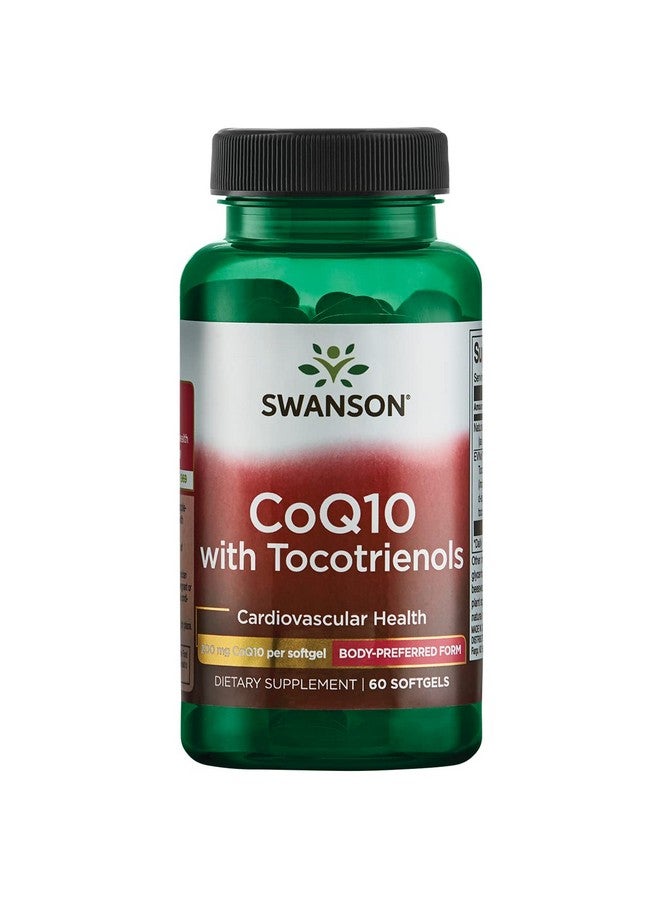SWANSON Coq10 200 Milligrams W/ 20 Milligrams Tocotrienols 200 Milligrams 60 Sgels - Image 2