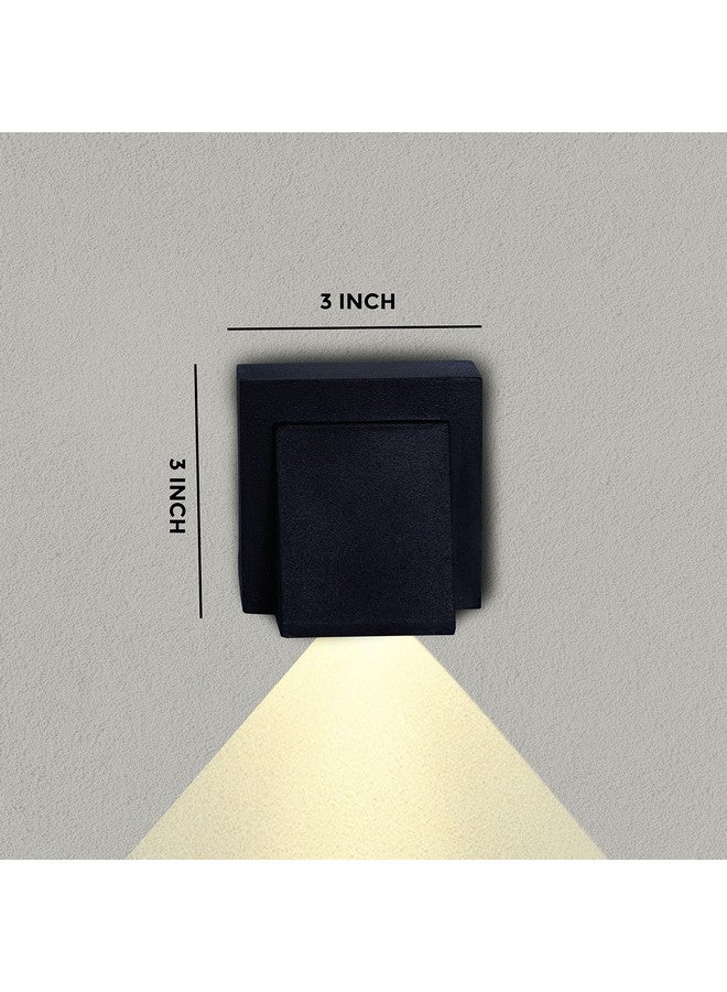 Gesto جستو 5 واط ضوء LED مقاوم للماء لتزيين المنزل - مصباح حائط LED باتجاه واحد | أضواء حائط خارجية فاخرة IP65 للشرفة، البوابة، الارتفاع، الحديقة، الفناء | ضوء حائط زخرفي - عبوة من 2 - Image 3