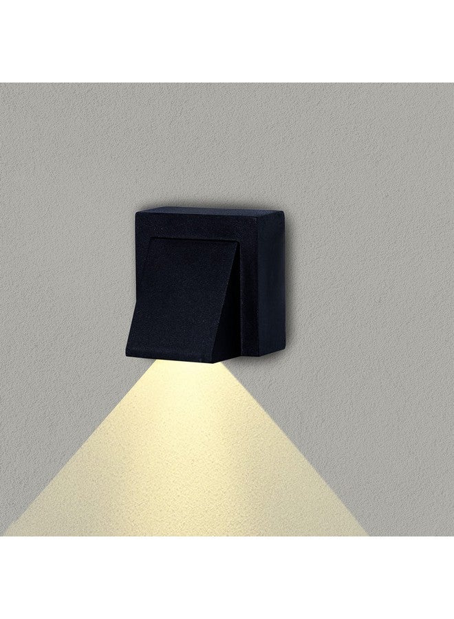 Gesto جستو 5 واط ضوء LED مقاوم للماء لتزيين المنزل - مصباح حائط LED باتجاه واحد | أضواء حائط خارجية فاخرة IP65 للشرفة، البوابة، الارتفاع، الحديقة، الفناء | ضوء حائط زخرفي - عبوة من 2 - Image 2