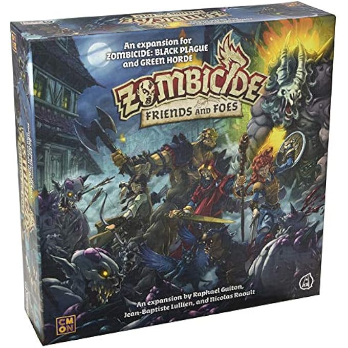 CMON Zombicide: Green Horde - توسعة الأصدقاء والأعداء ل 6 لاعبين ، من سن 14+