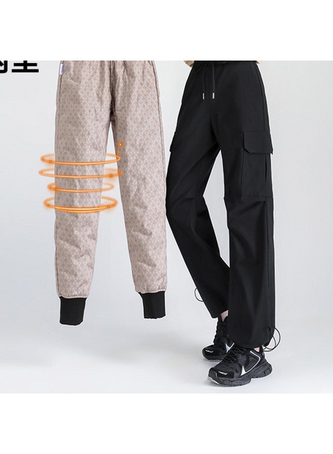 Flying in the snow Outdoor Camping City Commuting Winter Casual Workwear Down Pants - Image 5