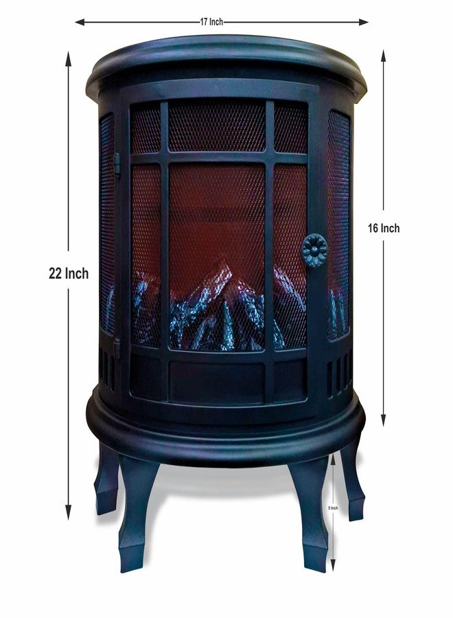 7 Star Decor LED Fireplace Lamp – Realistic Flame Effect Light with Vintage Mantel Design, Cozy Ambient Firelight for Home, Bedroom & Office Decor - Image 2