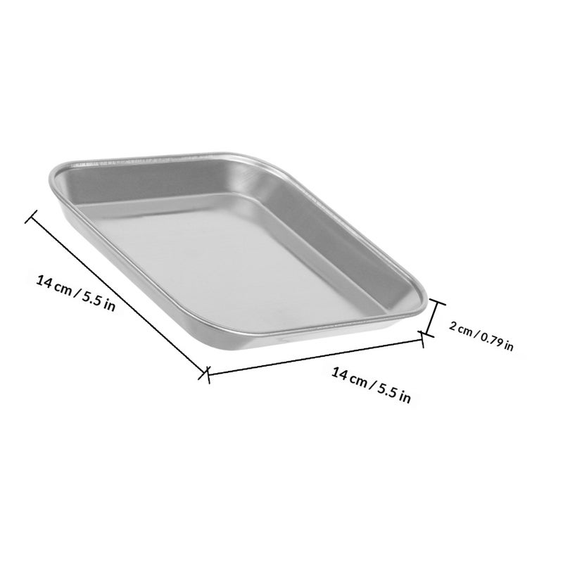 Stainless Steel Dinner Plate Small Serving Tray for Appetizers Cookies Steak Dessert Salad for Various Dining Occasions - Image 2