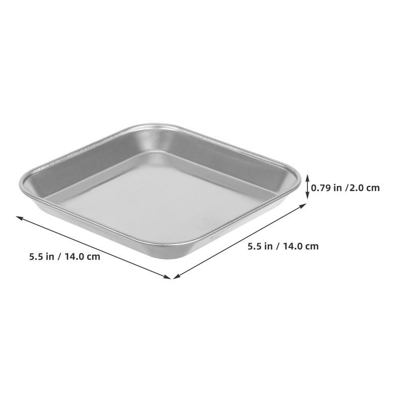 Stainless Steel Dinner Plate Small Serving Tray for Appetizers Cookies Steak Dessert Salad for Various Dining Occasions - Image 3
