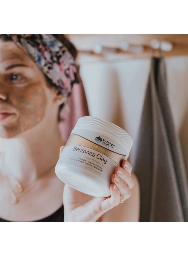 Trace Minerals Research TMSkinCare Bentonite Clay | Indian Healing Clay | Provides Minerals for All Types of Skins | 16.0 Ounce  - Image 5