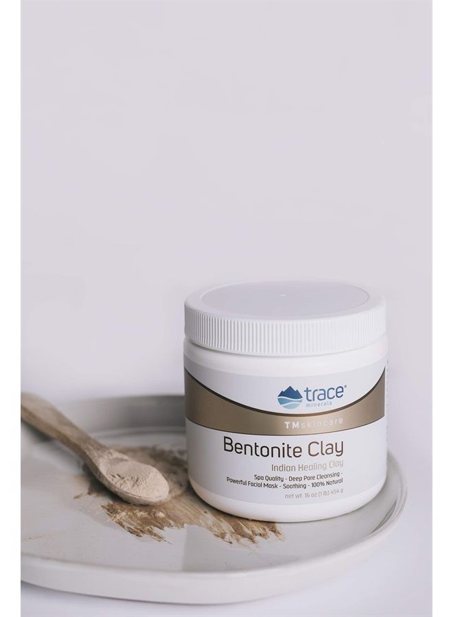 Trace Minerals Research TMSkinCare Bentonite Clay | Indian Healing Clay | Provides Minerals for All Types of Skins | 16.0 Ounce  - Image 3