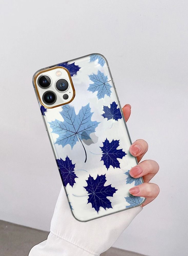 JOWAY iPhone 12 Pro Max Floral Clear Case Ultra Slim Shockproof Flower Print Transparent Cover Design 4 - Image 4