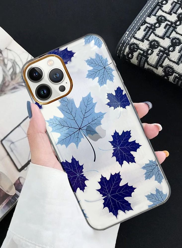 JOWAY iPhone 12 Pro Max Floral Clear Case Ultra Slim Shockproof Flower Print Transparent Cover Design 4 - Image 3