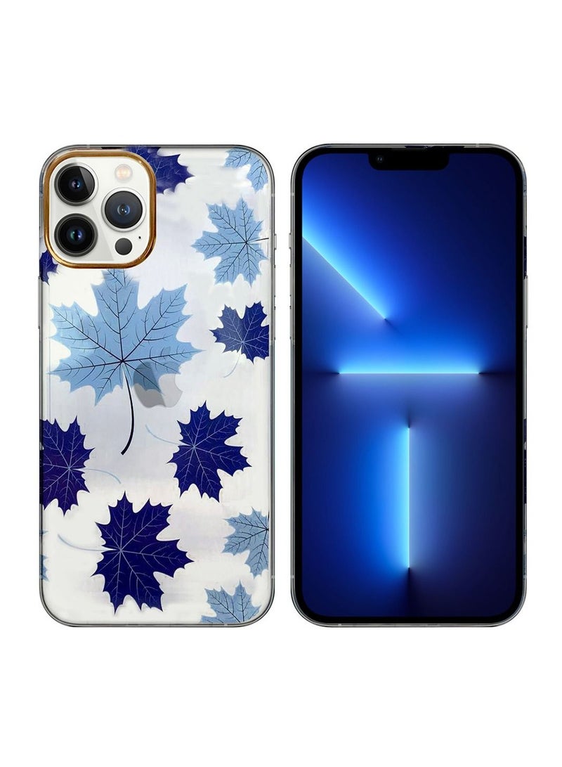 JOWAY iPhone 12 Pro Max Floral Clear Case Ultra Slim Shockproof Flower Print Transparent Cover Design 4 - Image 2