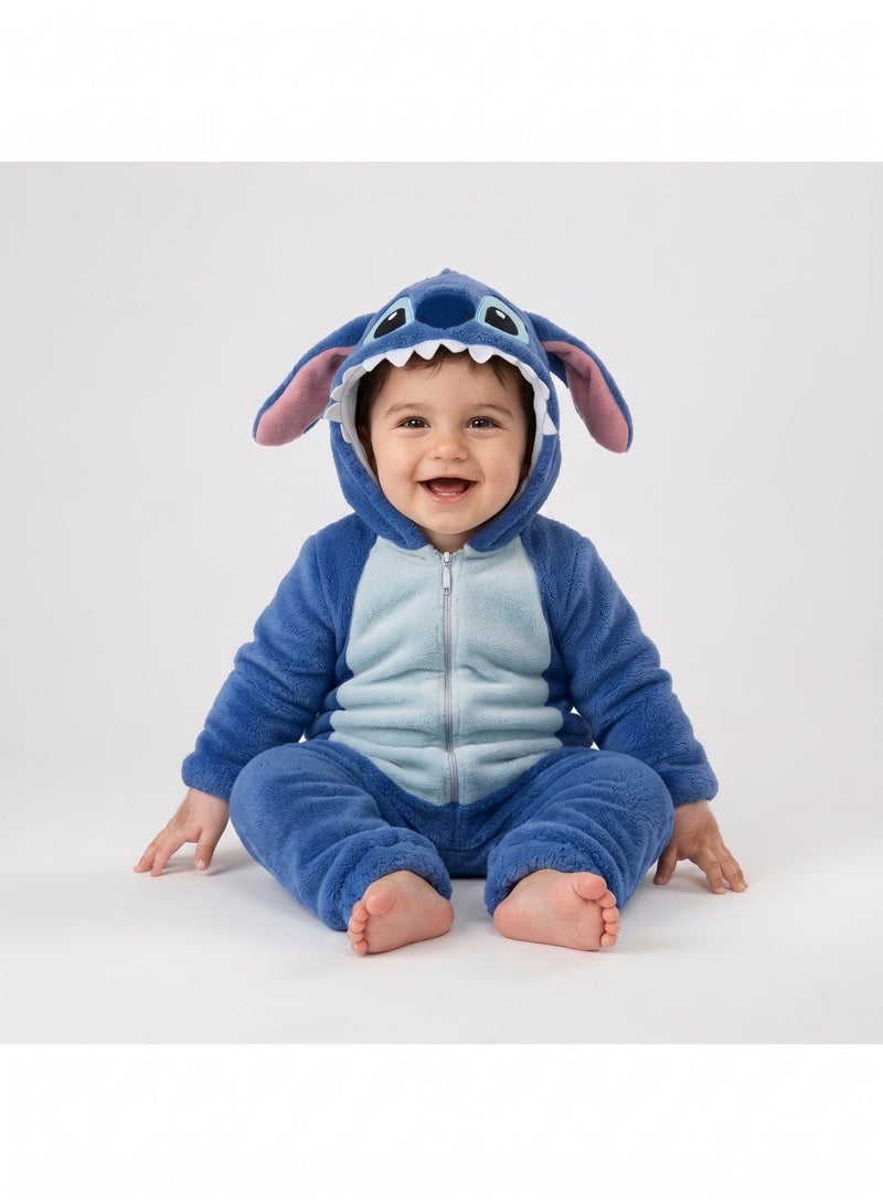 Cloud Fashion Blue Stitch Jumpsuit - Image 1