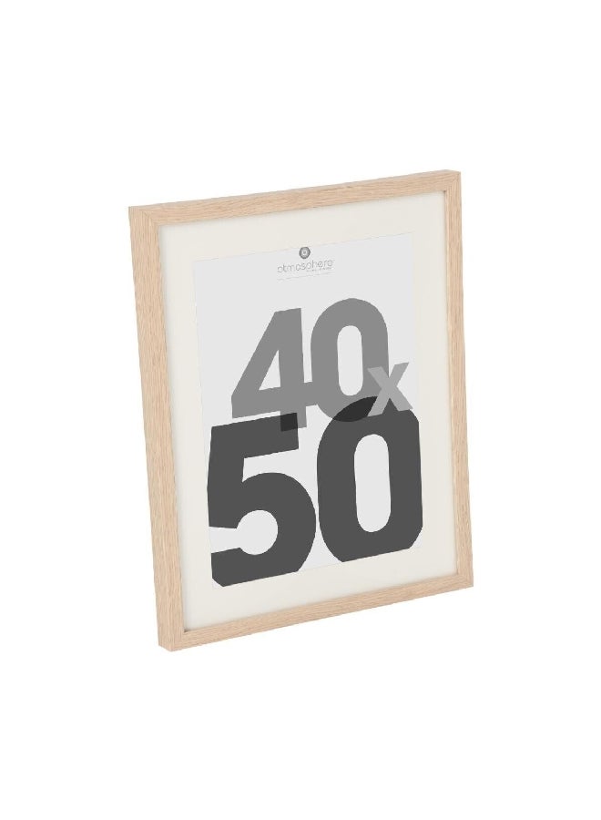 اتموسفيرا إيفا إطار صورة خشبي ومستطيل الشكل بتصميم أنيق وبلونين بني وأبيض وبأبعاد 40 × 50 سم 121160C - Image 2