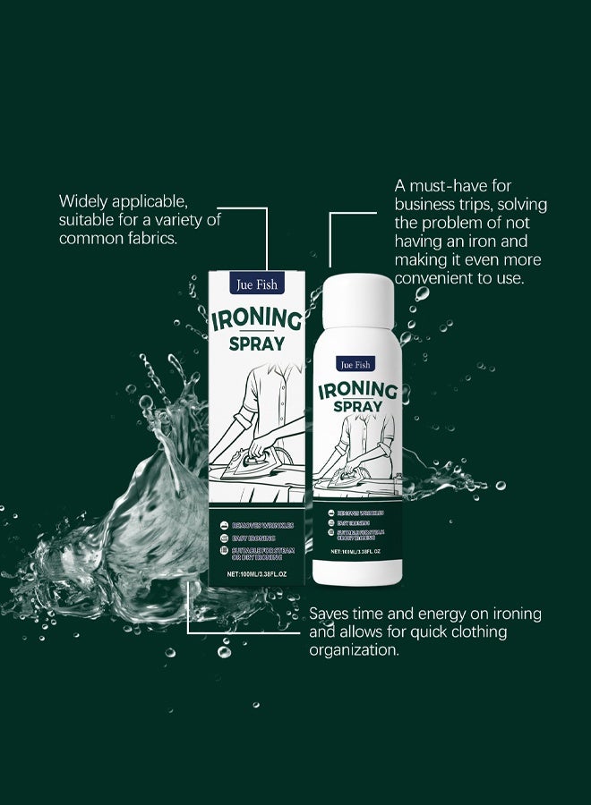 السمك اليهودي بخاخ كيّ | بخاخ منعش للأقمشة 100 مل | مزيل خفيف الوزن يساعد على الكيّ | للنساء والرجال | للسفر | للمنزل | غرفة النوم | الشاطئ | العطلات | الخريف - Image 3