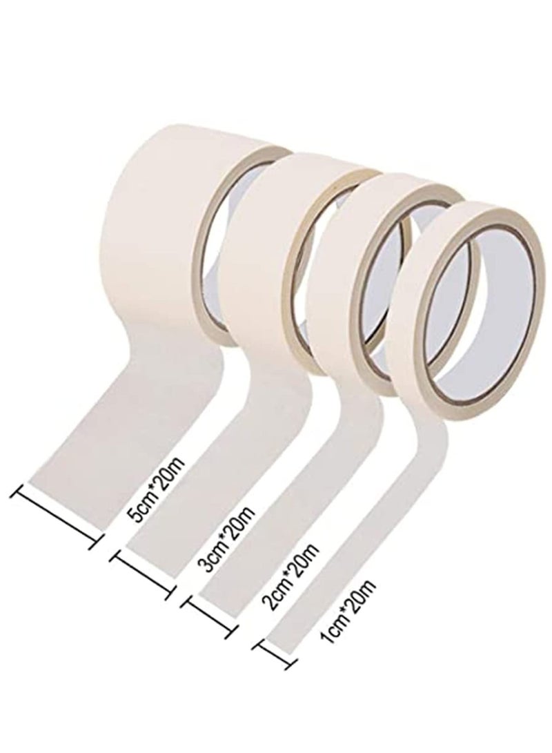 Zikra Masking Tape for Painting, 10 Pack Artist Decorators Masking Tape for Decorating Models Walls Spray DIY Painter's Tape - Image 2