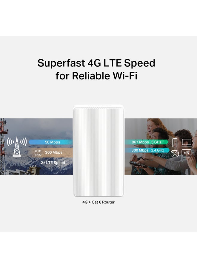 ميركوسيس راوتر جيجابت مزدوج النطاق AC1200 4G+ Cat 6 بسرعة تصل إلى 300 ميجابت في الثانية، يتصل حتى 64 جهاز، بطاقة SIM قابلة للتوصيل والتشغيل، اتصال WAN متاح، 867 ميجابت في الثانية + 300 ميجابت في الثانية واي فاي (MB230-4G) - Image 5