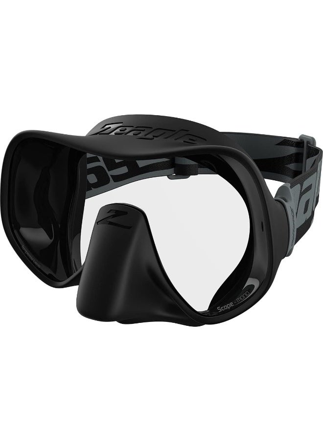 Zeagle Zeagle Scope Mono Dive Mask | wide field of vision gives the precision to focus on every underwater moment in full panoramic view | ow-volume, large nose pocket silicone provides comfort - Image 1