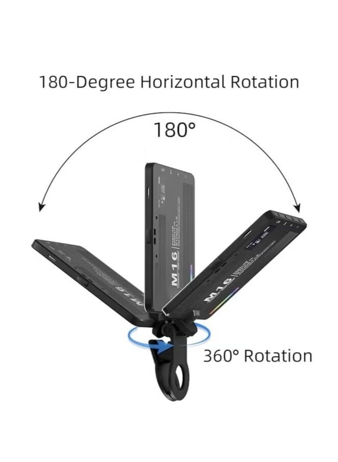 ELTRAZONE RGB LED Camera Light, Portable Full-Color Video Light, 3000-9900K Adjustable, 94 Beads, HSI 0-360° with 360 Colors, CRI 80, 1500mAh Rechargeable, 1/4” Screw & Phone Clip - Image 4