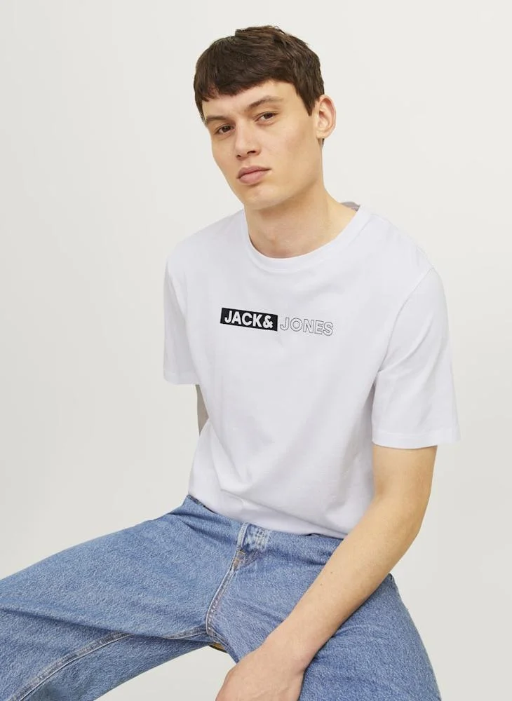 JACK & JONES Graphic Print Crew Neck T-Shirt